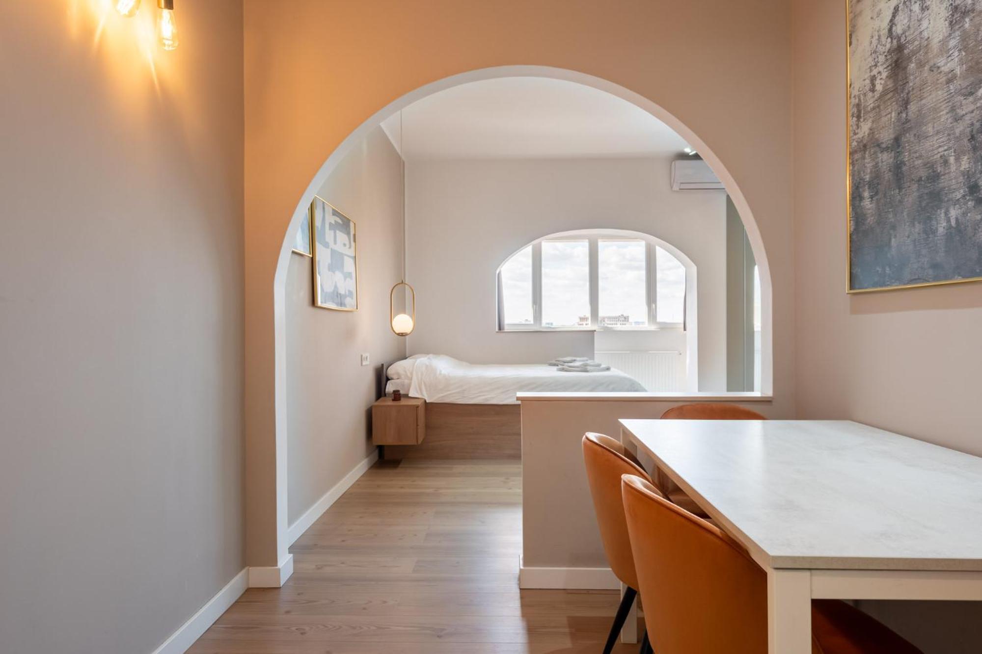 Sunset - Luxury Studio On Calea Victoriei بوخارست المظهر الخارجي الصورة